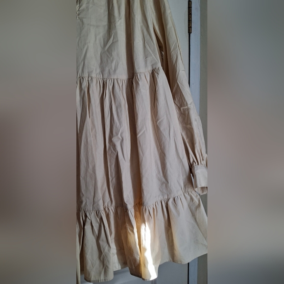 Listicle woven mini flowy dress tan size small bohowesternbasoc neutral casual - Picture 6 of 8